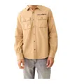 True Religion Long Sleeve Workwear Shirt In Nude