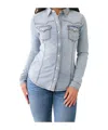 True Religion Long-sleeved Denim Shirt In La Jolla