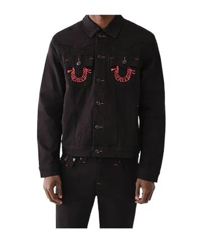 True Religion Long-sleeved Shirt And Jacket In Black