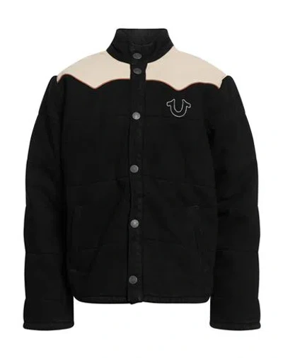 True Religion Man Denim Outerwear Black Size L Cotton