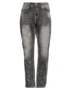 True Religion Man Jeans Black Size 32w-34l Cotton, Polyester, Elastane In Gray