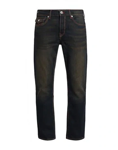 True Religion Man Jeans Black Size 36 Cotton, Polyester, Lyocell, Elastane In Multi