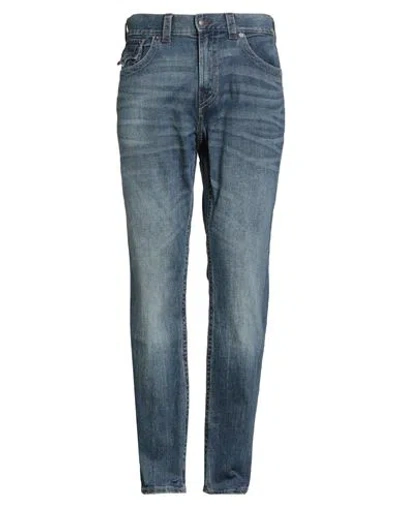 True Religion Man Jeans Blue Size 34 Cotton, Elastane