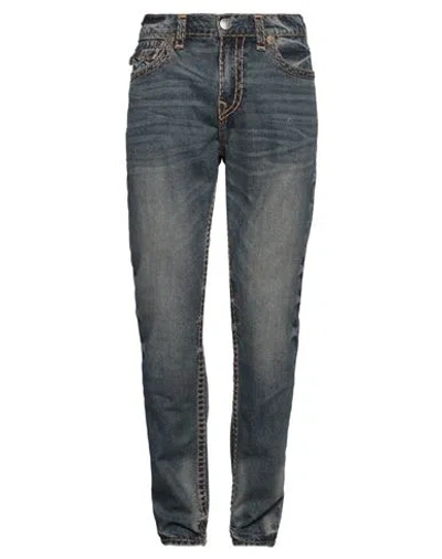 True Religion Man Jeans Blue Size 34 Cotton, Elastane