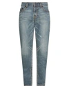 True Religion Man Jeans Blue Size 34 Cotton, Polyester, Elastane In Blue