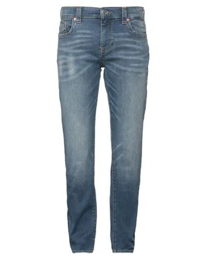 True Religion Man Jeans Blue Size 34 Cotton, Polyester, Elastane