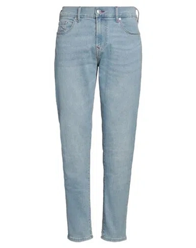 True Religion Man Jeans Blue Size 34w-32l Cotton, Polyester, Rayon, Elastane