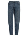 True Religion Man Jeans Blue Size 34w-32l Cotton, Polyester, Rayon, Elastane In Blue