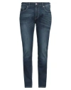 True Religion Man Jeans Blue Size 34w-32l Cotton, Polyester, Rayon, Elastane In Blue