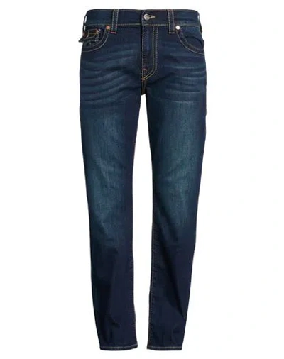 True Religion Man Jeans Blue Size 34w-32l Cotton, Repreve, Elastane