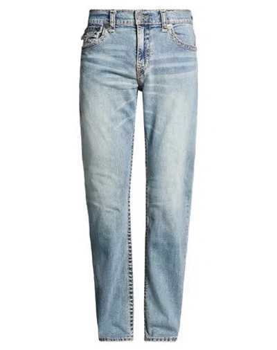 True Religion Man Jeans Blue Size 34w-34l Cotton, Elastane