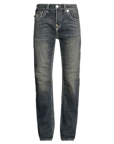 True Religion Man Jeans Blue Size 34w-34l Cotton, Elastane