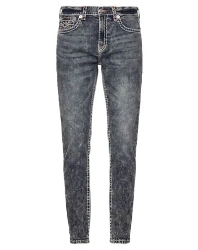 True Religion Man Jeans Blue Size 36w-32l Cotton, Elastane
