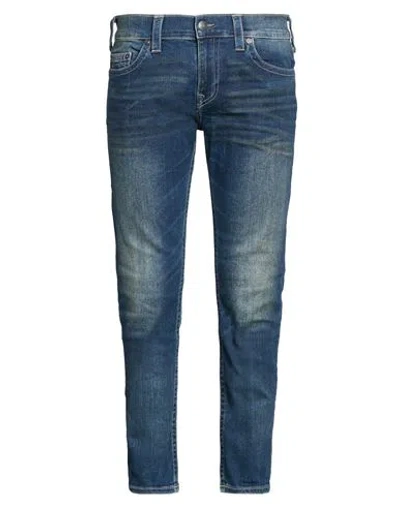 True Religion Man Jeans Blue Size 36w-32l Cotton, Polyester, Elastane