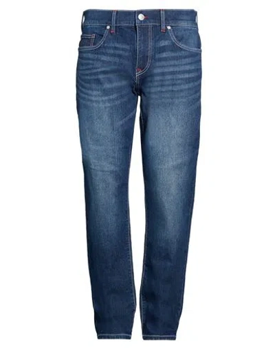 True Religion Man Jeans Blue Size 36w-32l Cotton, Polyester, Lyocell, Elastane