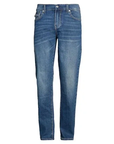 True Religion Man Jeans Blue Size 36w-32l Cotton, Polyester, Lyocell, Elastane