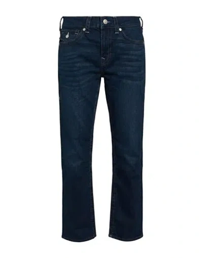 True Religion Man Jeans Blue Size 36w-34l Cotton, Polyester, Elastane