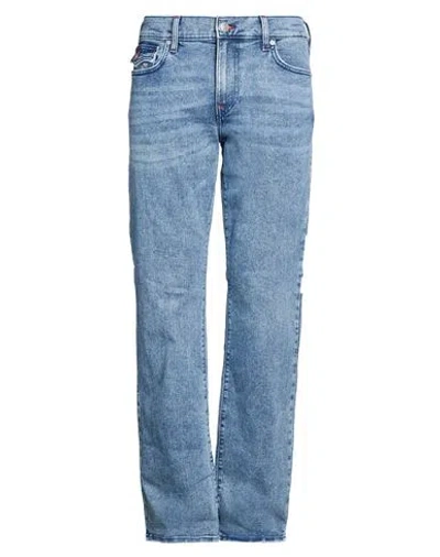 True Religion Man Jeans Blue Size 38w-33l Cotton, Polyester, Lyocell, Elastane