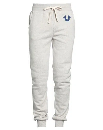 True Religion Man Pants Light Grey Size L Cotton, Polyester