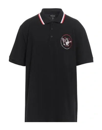True Religion Man Polo Shirt Black Size L Cotton