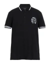 True Religion Man Polo Shirt Black Size L Cotton In Black
