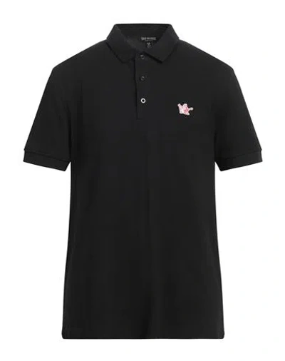 True Religion Man Polo Shirt Black Size L Cotton