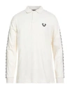 True Religion Man Polo Shirt Cream Size L Cotton In White