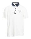 True Religion Man Polo Shirt Ivory Size S Cotton In White