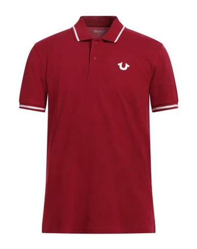 True Religion Man Polo Shirt Red Size M Cotton