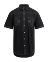 True Religion Man Shirt Black Size L Cotton In Black