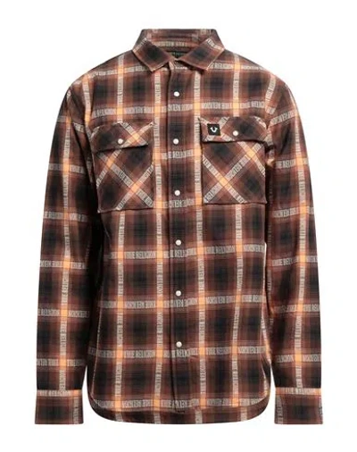 True Religion Man Shirt Brown Size L Cotton
