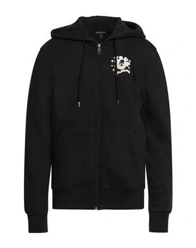 True Religion Man Sweatshirt Black Size L Cotton, Polyester