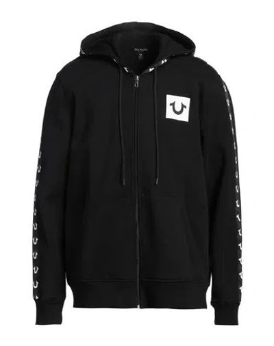 True Religion Man Sweatshirt Black Size Xl Cotton, Polyester