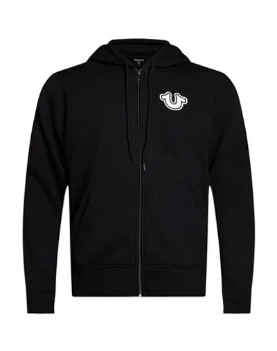 True Religion Man Sweatshirt Black Size Xl Cotton, Polyester