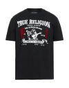 True Religion Man T-shirt Black Size L Cotton In Black