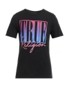 True Religion Man T-shirt Black Size Xl Cotton In Black