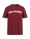 True Religion Man T-shirt Burgundy Size L Cotton In Red
