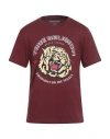 True Religion Man T-shirt Burgundy Size Xs Cotton In Multi