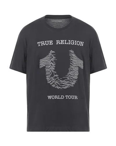 True Religion Man T-shirt Charcoal Size L Cotton
