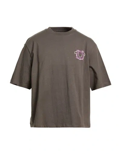 True Religion Man T-shirt Charcoal Size L Cotton In Brown