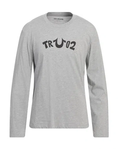 True Religion Man T-shirt Grey Size L Cotton