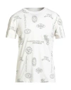 True Religion Scattered Print Cotton T-shirt In White