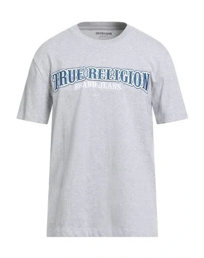 True Religion Man T-shirt Light Grey Size L Cotton