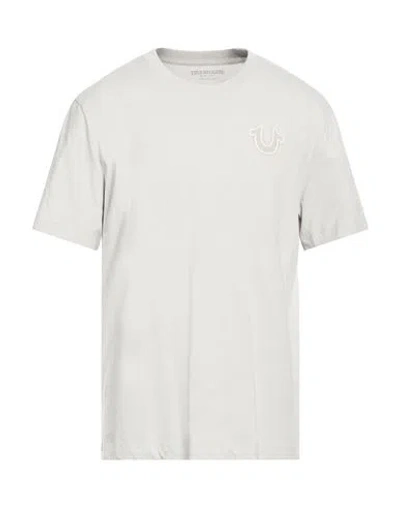 True Religion Man T-shirt Light Grey Size L Cotton In White