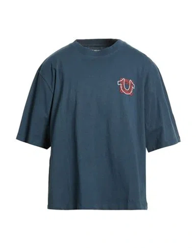 True Religion Man T-shirt Midnight Blue Size Xxxl Cotton