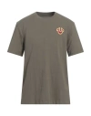 True Religion Man T-shirt Military Green Size L Cotton