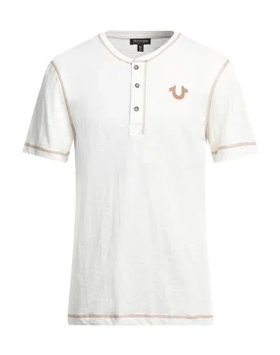 True Religion Man T-shirt Off White Size L Cotton