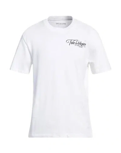 True Religion Man T-shirt White Size L Cotton