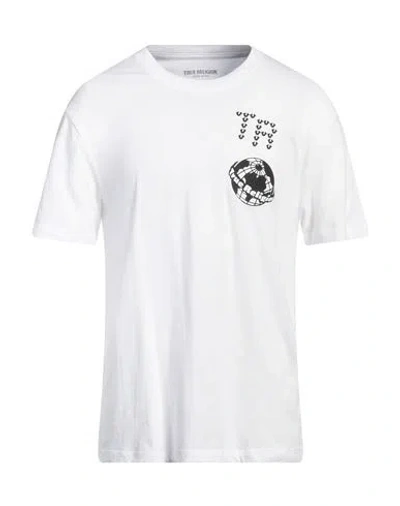 True Religion Man T-shirt White Size L Cotton