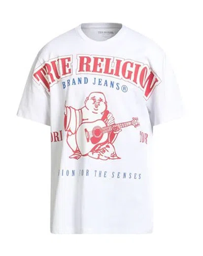 True Religion Man T-shirt White Size L Cotton